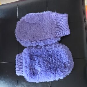 Cozy Purple Kids Mittens